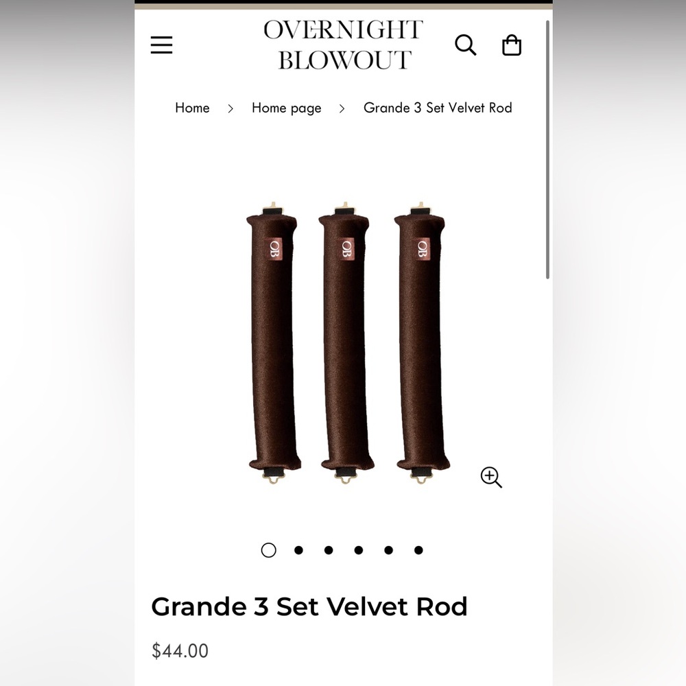 Brown Velvet Rod Set